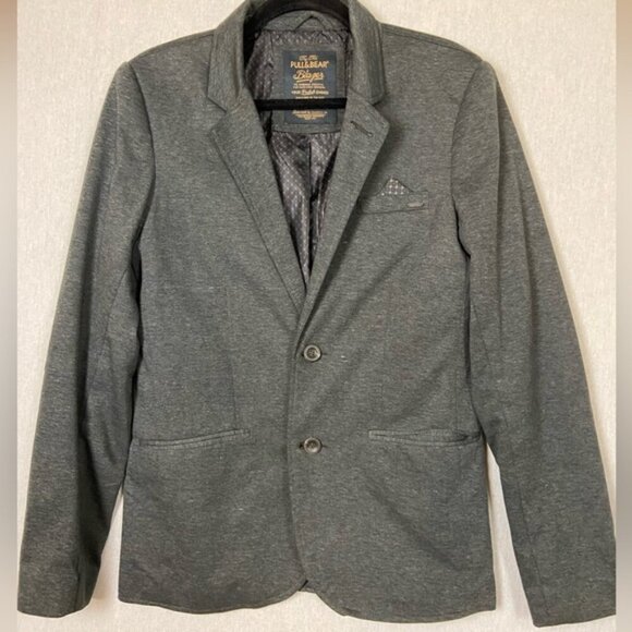 Pull&Bear Other - Pull&Bear grey men’s cotton suit blazer Sz M